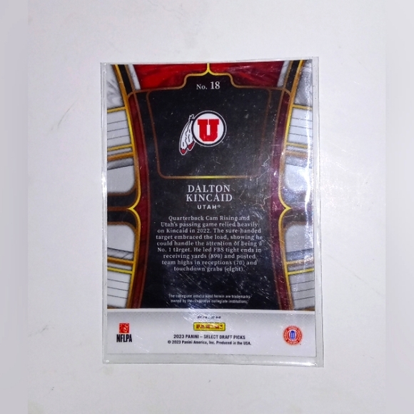 Dalton Kincaid Holo Rookie Card 2023 Panini Prizm Select Draft Picks #18 - Picture 2 of 2